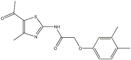N-(5-acetyl-4-methyl-1,3-thiazol-2-yl)-2-(3,4-dimethylphenoxy)acetamide