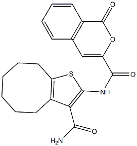 N-[3-(aminocarbonyl)-4,5,6,7,8,9-hexahydrocycloocta[b]thien-2-yl]-1-oxo-1H-isochromene-3-carboxamide