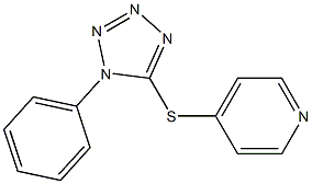 1-phenyl-1H-tetraazol-5-yl 4-pyridinyl sulfide Struktur