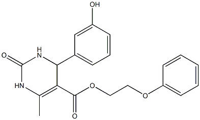 2-phenoxyethyl 4-(3-hydroxyphenyl)-6-methyl-2-oxo-1,2,3,4-tetrahydro-5-pyrimidinecarboxylate