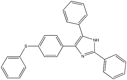 2,5-diphenyl-4-[4-(phenylsulfanyl)phenyl]-1H-imidazole 结构式