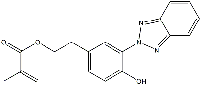 2-[3-(2H-1,2,3-benzotriazol-2-yl)-4-hydroxyphenyl]ethyl 2-methylacrylate Structure