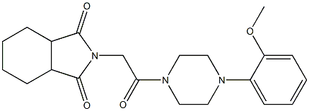 2-{2-[4-(2-methoxyphenyl)-1-piperazinyl]-2-oxoethyl}hexahydro-1H-isoindole-1,3(2H)-dione