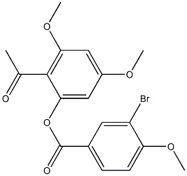 2-acetyl-3,5-dimethoxyphenyl 3-bromo-4-methoxybenzoate|