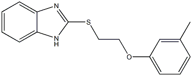 2-(1H-benzimidazol-2-ylsulfanyl)ethyl 3-methylphenyl ether Structure