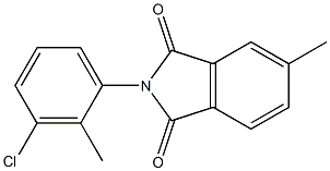 2-(3-chloro-2-methylphenyl)-5-methyl-1H-isoindole-1,3(2H)-dione Struktur
