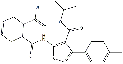  6-({[3-(isopropoxycarbonyl)-4-(4-methylphenyl)thien-2-yl]amino}carbonyl)cyclohex-3-ene-1-carboxylic acid