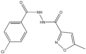 N'-(4-chlorobenzoyl)-5-methyl-3-isoxazolecarbohydrazide Structure
