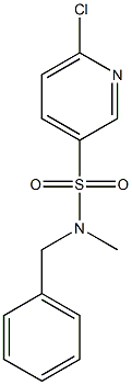N-benzyl-6-chloro-N-methyl-3-pyridinesulfonamide Struktur