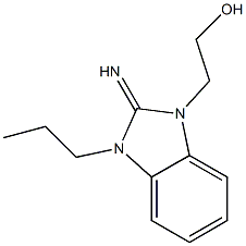 2-(2-imino-3-propyl-2,3-dihydro-1H-benzimidazol-1-yl)ethanol Structure