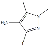 3-iodo-1,5-dimethyl-1H-pyrazol-4-ylamine Structure