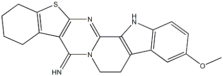3-methoxy-5,9,10,11,12,15-hexahydro[1]benzothieno[2'',3'':4',5']pyrimido[1',2':1,2]pyrido[3,4-b]indol-8(6H)-imine