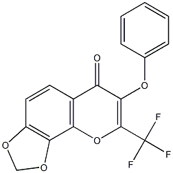 7-phenoxy-8-(trifluoromethyl)-6H-[1,3]dioxolo[4,5-h]chromen-6-one