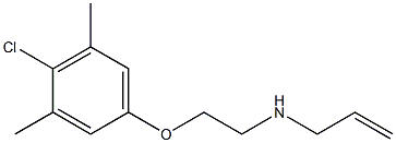 N-allyl-N-[2-(4-chloro-3,5-dimethylphenoxy)ethyl]amine 结构式