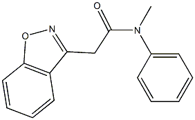 2-(1,2-benzisoxazol-3-yl)-N-methyl-N-phenylacetamide Structure