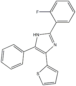 2-(2-fluorophenyl)-5-phenyl-4-(2-thienyl)-1H-imidazole Structure