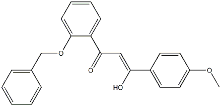 1-[2-(benzyloxy)phenyl]-3-hydroxy-3-(4-methoxyphenyl)-2-propen-1-one Structure