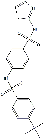 4-{[(4-tert-butylphenyl)sulfonyl]amino}-N-(1,3-thiazol-2-yl)benzenesulfonamide