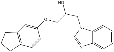1-(1H-benzimidazol-1-yl)-3-(2,3-dihydro-1H-inden-5-yloxy)-2-propanol Structure