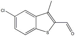 5-chloro-3-methyl-1-benzothiophene-2-carbaldehyde Structure
