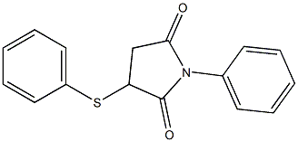 1-phenyl-3-(phenylsulfanyl)-2,5-pyrrolidinedione Struktur