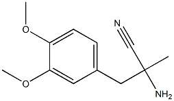 L-3-(3,4-Dimethoxyphenyl)-2-amino-2-methylpropionitrile Struktur