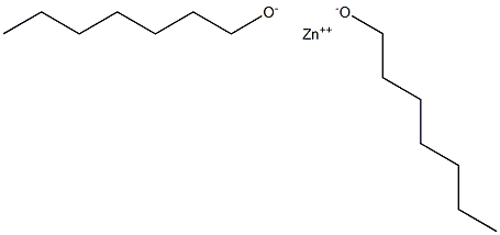 庚酸锌, , 结构式