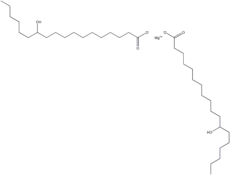 Magnesium 12-hydroxystearate 化学構造式