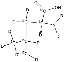L-Leucine-13C6,d10 Structure