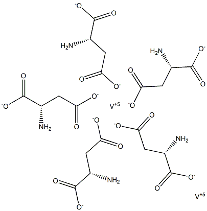 Vanadium Aspartate, 0.1 % Struktur