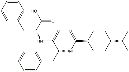 2(R)-[2(R)-(((trans-4-(1-Methylethyl)cyclohexyl)carbonyl)amino)-3-phenyl propionamido]-3-phenyl propionic acid.