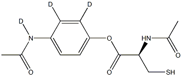 Acetaminophen-d3 mercapturate, , 结构式