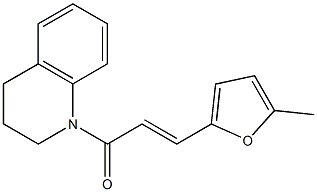 (E)-1-[3,4-dihydro-1(2H)-quinolinyl]-3-(5-methyl-2-furyl)-2-propen-1-one Structure