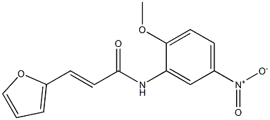 (E)-3-(2-furyl)-N-(2-methoxy-5-nitrophenyl)-2-propenamide