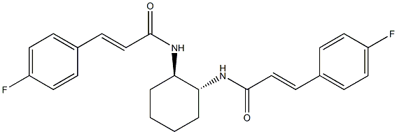 (E)-3-(4-fluorophenyl)-N-((1R,2R)-2-{[(E)-3-(4-fluorophenyl)-2-propenoyl]amino}cyclohexyl)-2-propenamide