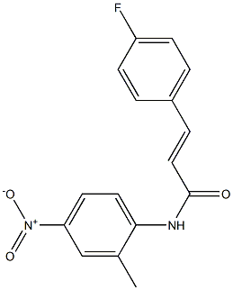 (E)-3-(4-fluorophenyl)-N-(2-methyl-4-nitrophenyl)-2-propenamide Structure