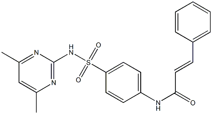 (E)-N-(4-{[(4,6-dimethyl-2-pyrimidinyl)amino]sulfonyl}phenyl)-3-phenyl-2-propenamide