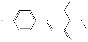(E)-N,N-diethyl-3-(4-fluorophenyl)-2-propenamide Struktur