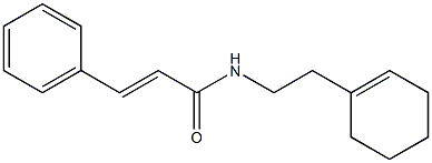 (E)-N-[2-(1-cyclohexen-1-yl)ethyl]-3-phenyl-2-propenamide Struktur