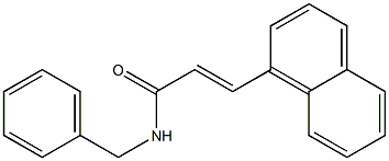 (E)-N-benzyl-3-(1-naphthyl)-2-propenamide Structure