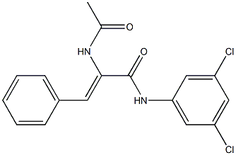 (Z)-2-(acetylamino)-N-(3,5-dichlorophenyl)-3-phenyl-2-propenamide