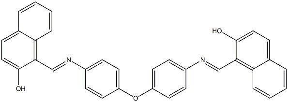 1-({[4-(4-{[(E)-(2-hydroxy-1-naphthyl)methylidene]amino}phenoxy)phenyl]imino}methyl)-2-naphthol Struktur