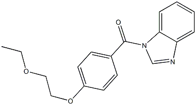 1H-benzimidazol-1-yl[4-(2-ethoxyethoxy)phenyl]methanone