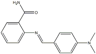 2-({(E)-[4-(dimethylamino)phenyl]methylidene}amino)benzamide