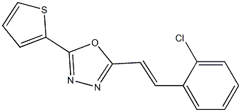 2-[(E)-2-(2-chlorophenyl)ethenyl]-5-(2-thienyl)-1,3,4-oxadiazole