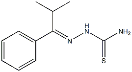 2-[(E)-2-methyl-1-phenylpropylidene]-1-hydrazinecarbothioamide Struktur