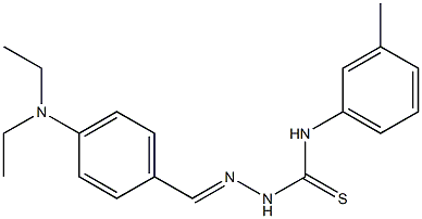 2-{(E)-[4-(diethylamino)phenyl]methylidene}-N-(3-methylphenyl)-1-hydrazinecarbothioamide