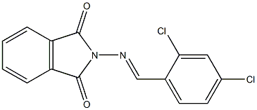 2-{[(E)-(2,4-dichlorophenyl)methylidene]amino}-1H-isoindole-1,3(2H)-dione Struktur