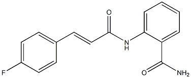2-{[(E)-3-(4-fluorophenyl)-2-propenoyl]amino}benzamide Structure