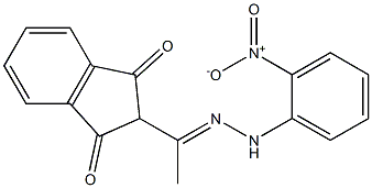  2-{1-[(E)-2-(2-nitrophenyl)hydrazono]ethyl}-1H-indene-1,3(2H)-dione